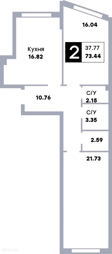 Фото квартиры в ЖК Зодиак