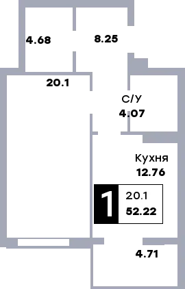 Фото квартиры в ЖК Зодиак