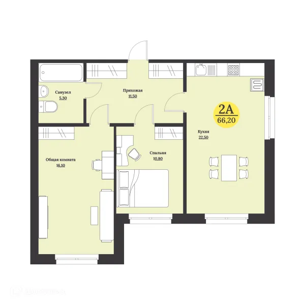 Квартира в ЖК Клубный дом "Лесной"