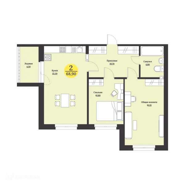 Квартира в ЖК Клубный дом "Лесной"