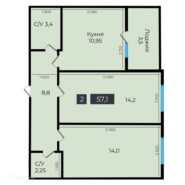 Квартира в ЖК Атмосфера-1