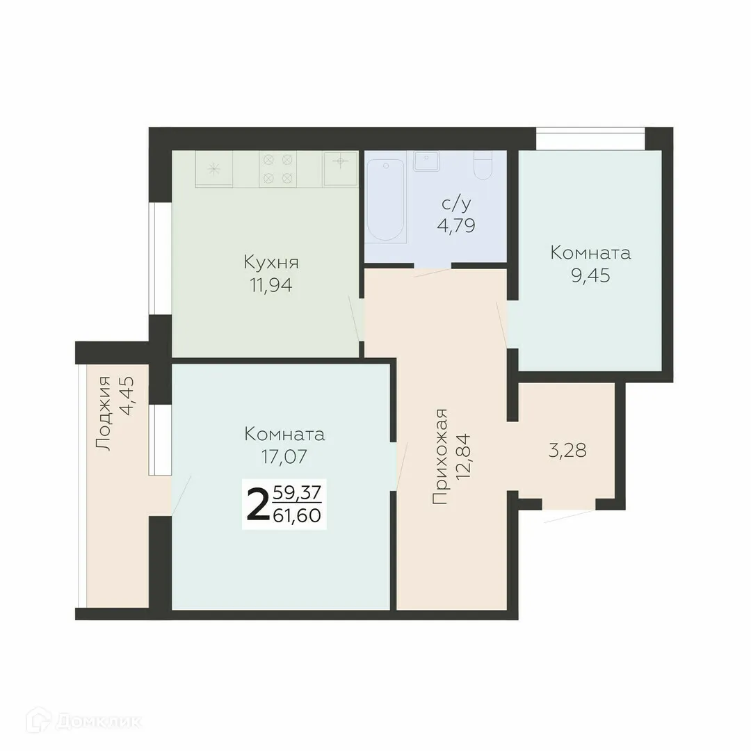 Фото квартиры в ЖК Салют