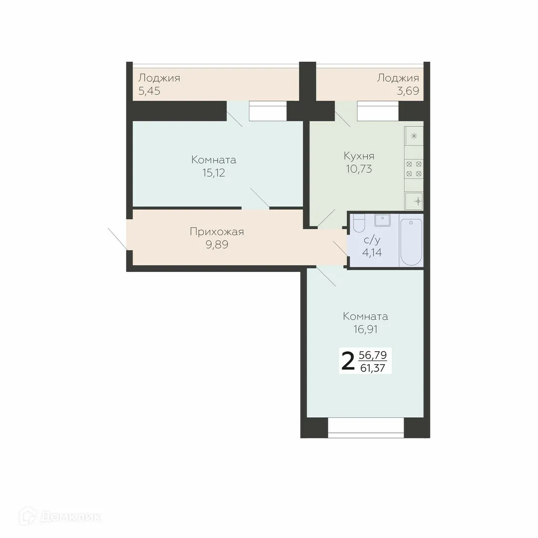 Фото квартиры в ЖК Салют