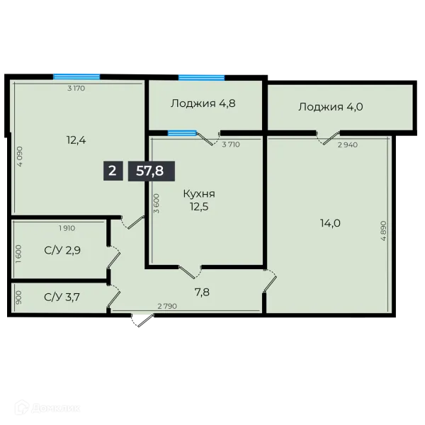 Квартира в ЖК Атмосфера-1