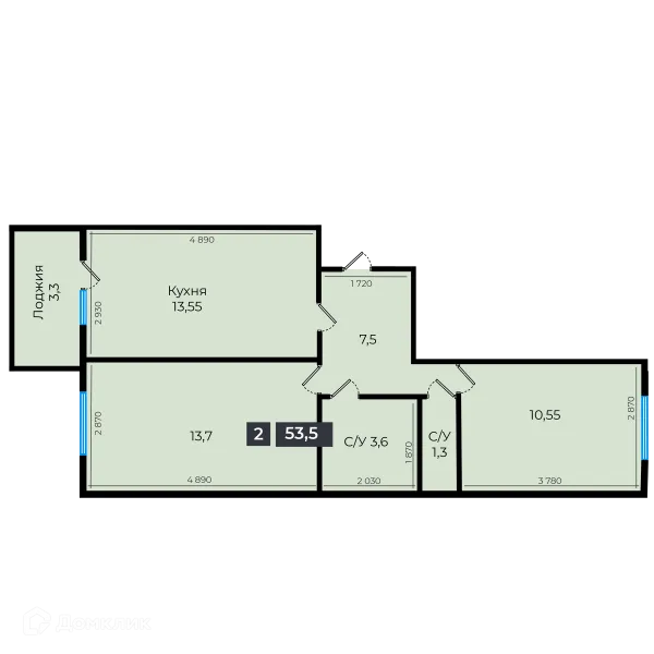 Квартира в ЖК Атмосфера-1