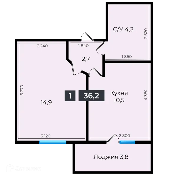 Квартира в ЖК Атмосфера-1