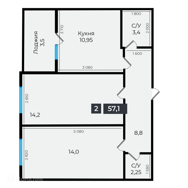 Квартира в ЖК Атмосфера-1