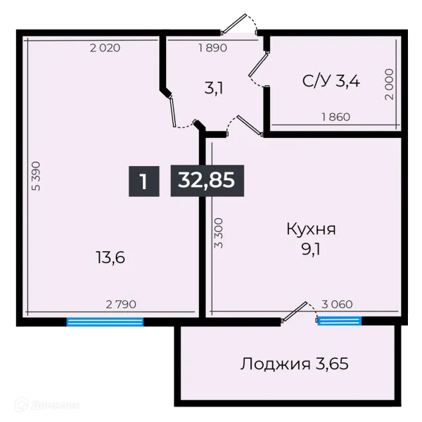 Квартира в ЖК Атмосфера-1