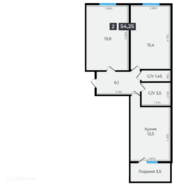 Квартира в ЖК Атмосфера-1