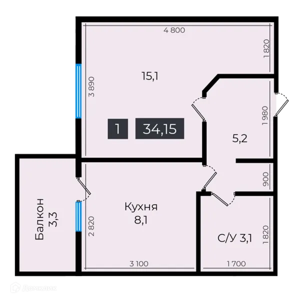 Квартира в ЖК Атмосфера-1
