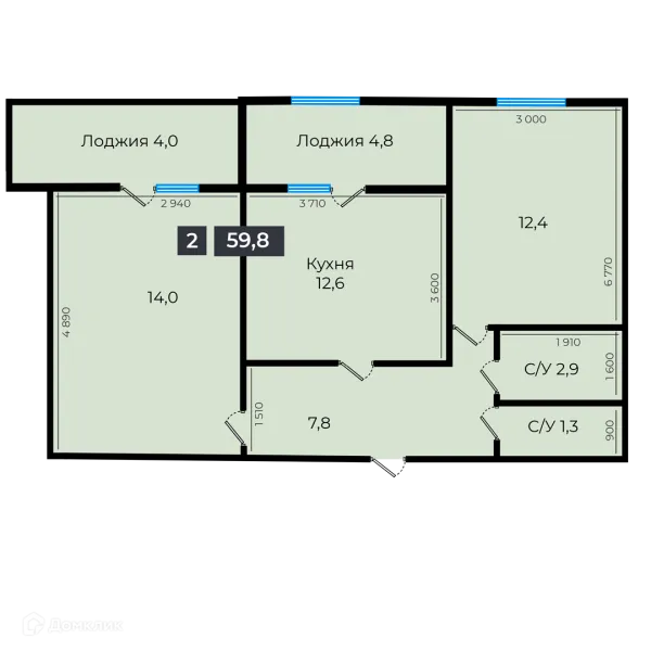 Квартира в ЖК Атмосфера-1