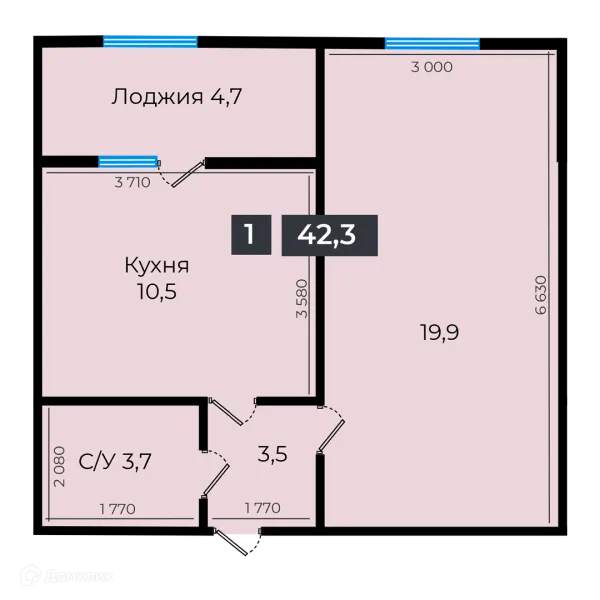 Квартира в ЖК Атмосфера-1