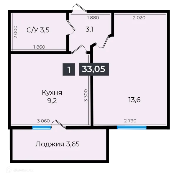 Квартира в ЖК Атмосфера-1