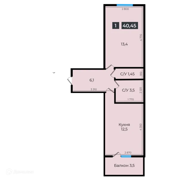 Квартира в ЖК Атмосфера-1