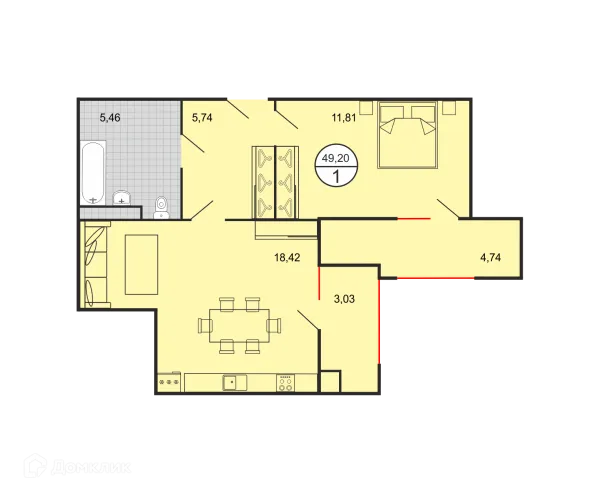 Квартира в ЖК Дыхание