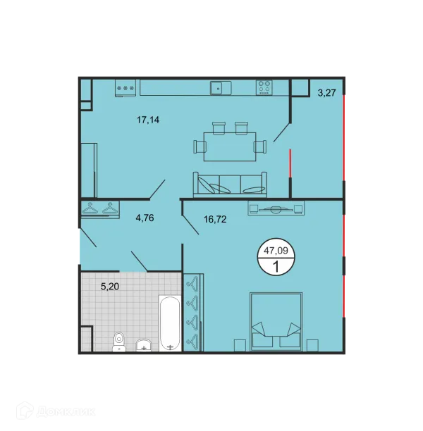 Квартира в ЖК Дыхание