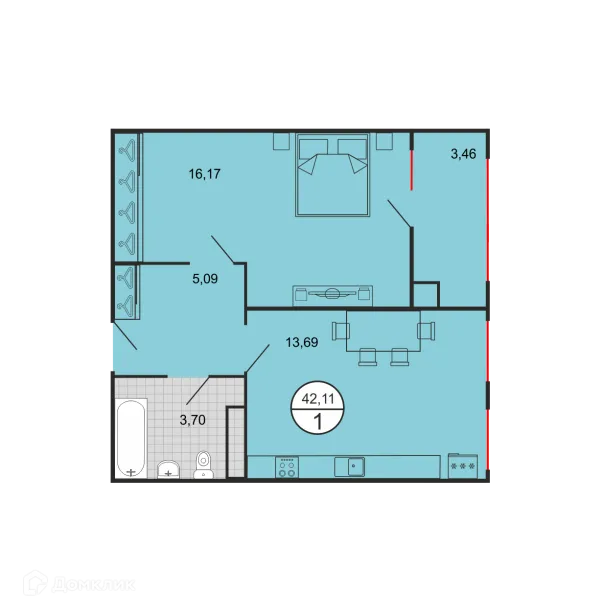 Квартира в ЖК Дыхание