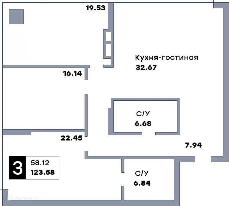 Фото квартиры в ЖК Самара Сити