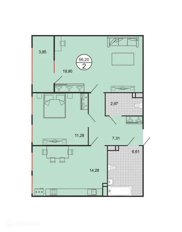 Квартира в ЖК Дыхание