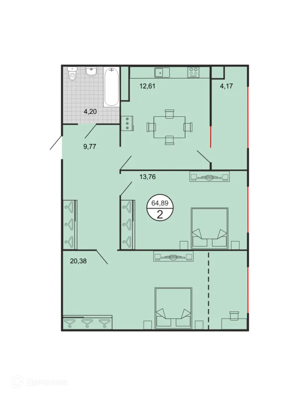 Квартира в ЖК Дыхание