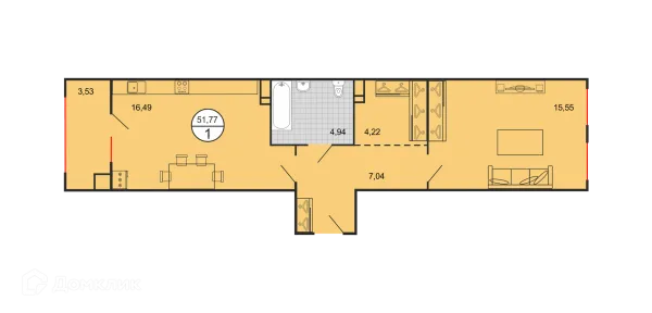 Квартира в ЖК Дыхание