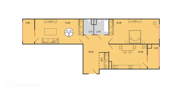 Квартира в ЖК Дыхание