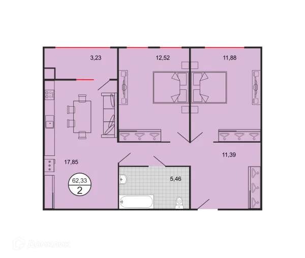 Квартира в ЖК Дыхание