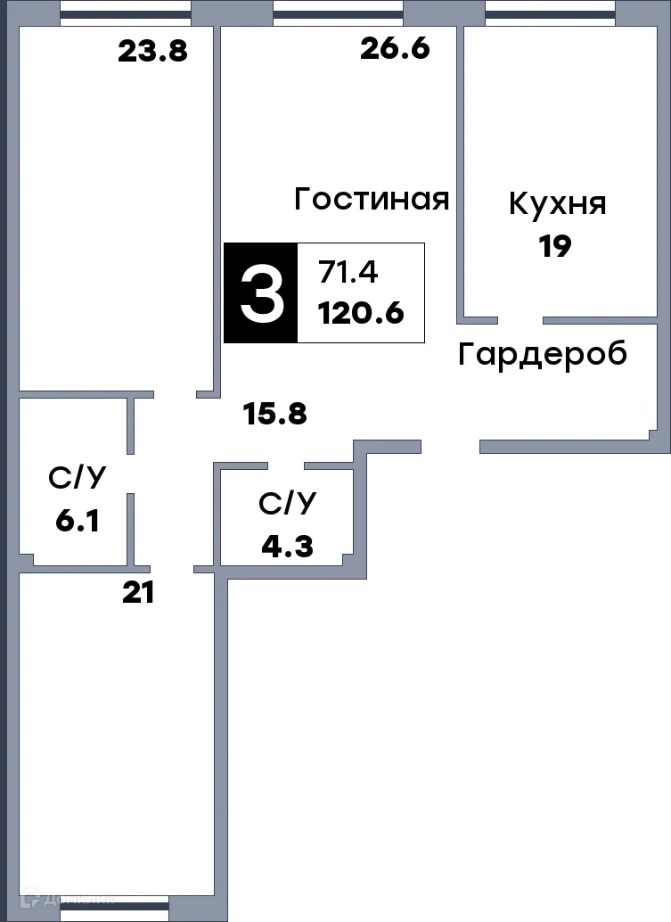 Фото квартиры в ЖК КВАТРО