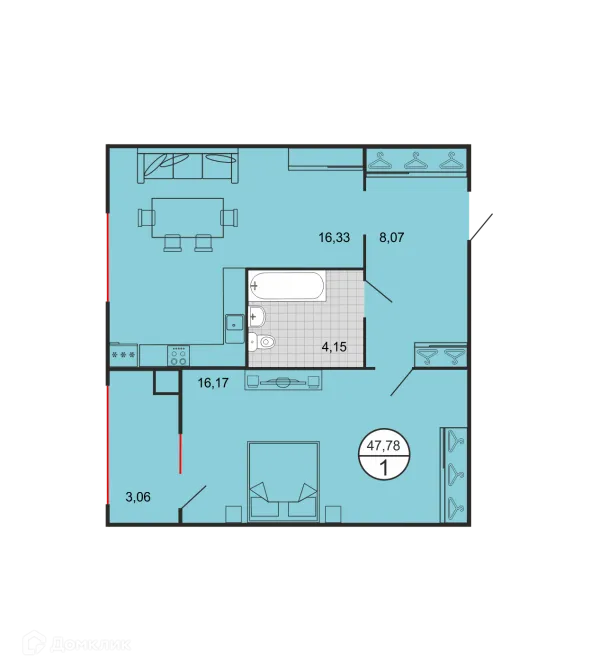 Квартира в ЖК Дыхание