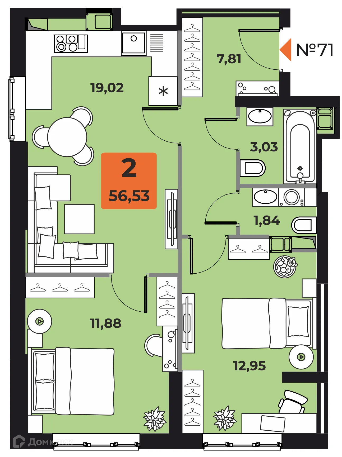 Фото квартиры в ЖК "Капитал"