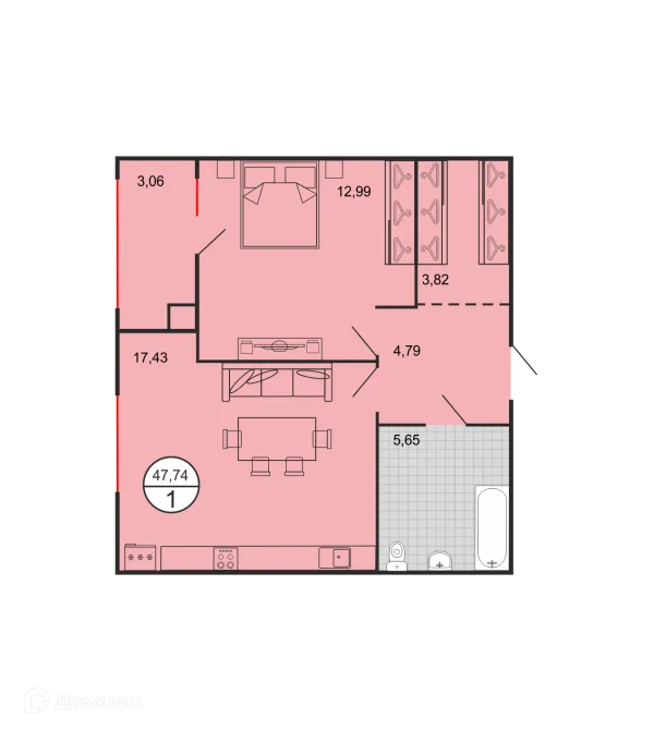 Квартира в ЖК Дыхание