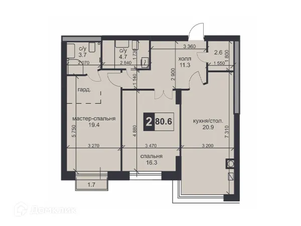 Квартира в ЖК «НАДЕЖДА»