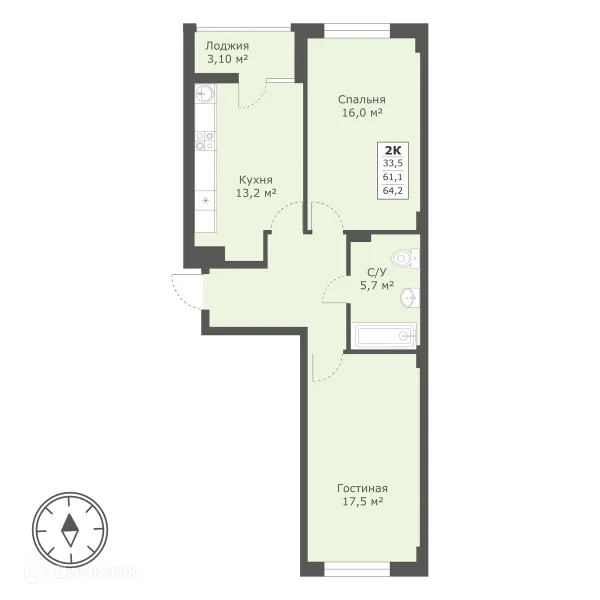 Квартира в ЖК Пионер