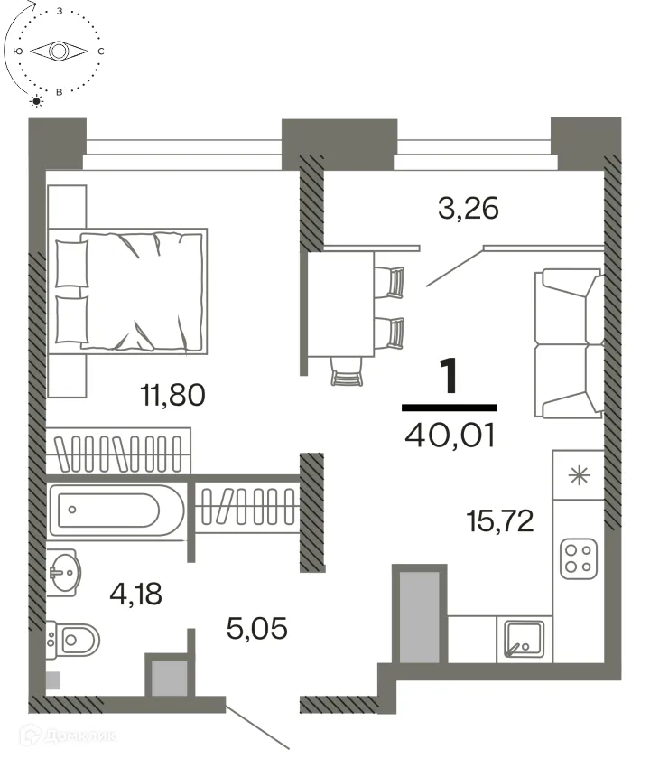 Фото квартиры в ЖК "Северный"