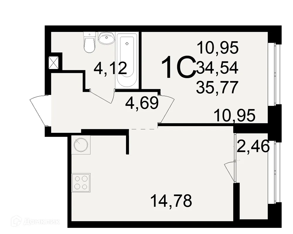Фото квартиры в ЖК"Новое измерение"