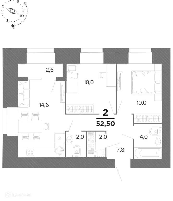Фото квартиры в ЖК "Бирюзова Парк"
