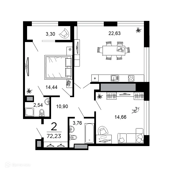 Фото квартиры в ЖК ВЕГА