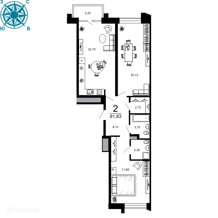 Фото квартиры в ЖК ВЕГА