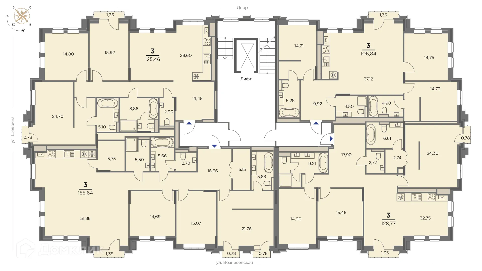 Фото квартиры в ЖК Жилой дом на Вознесенской