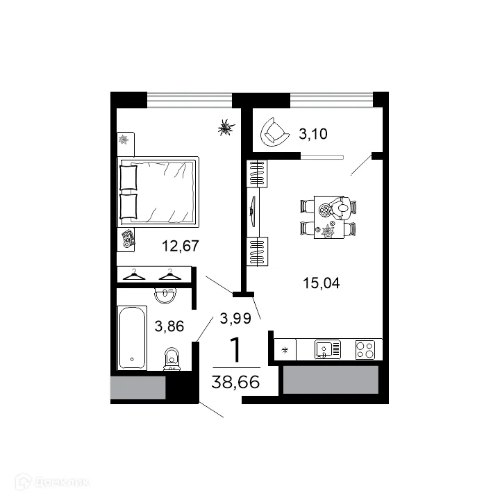 Фото квартиры в ЖК ВЕГА