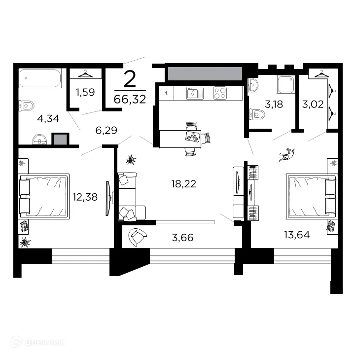 Фото квартиры в ЖК ВЕГА