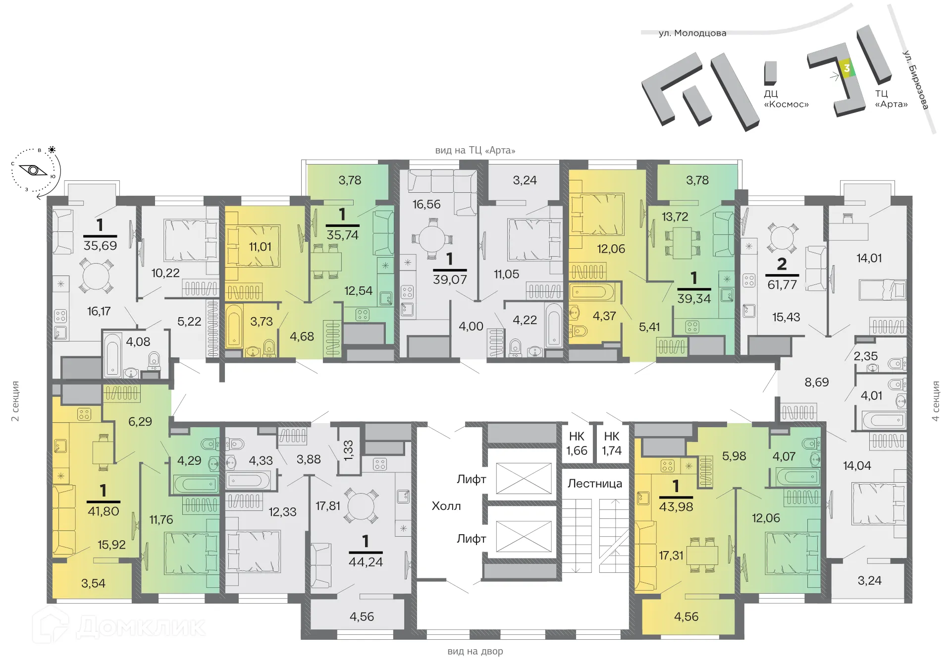 Фото квартиры в ЖК "Бирюзова Парк"