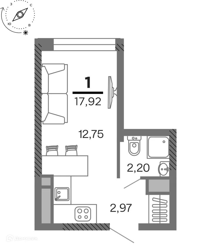 Фото квартиры в ЖК город Рязань, Улица Зубковой