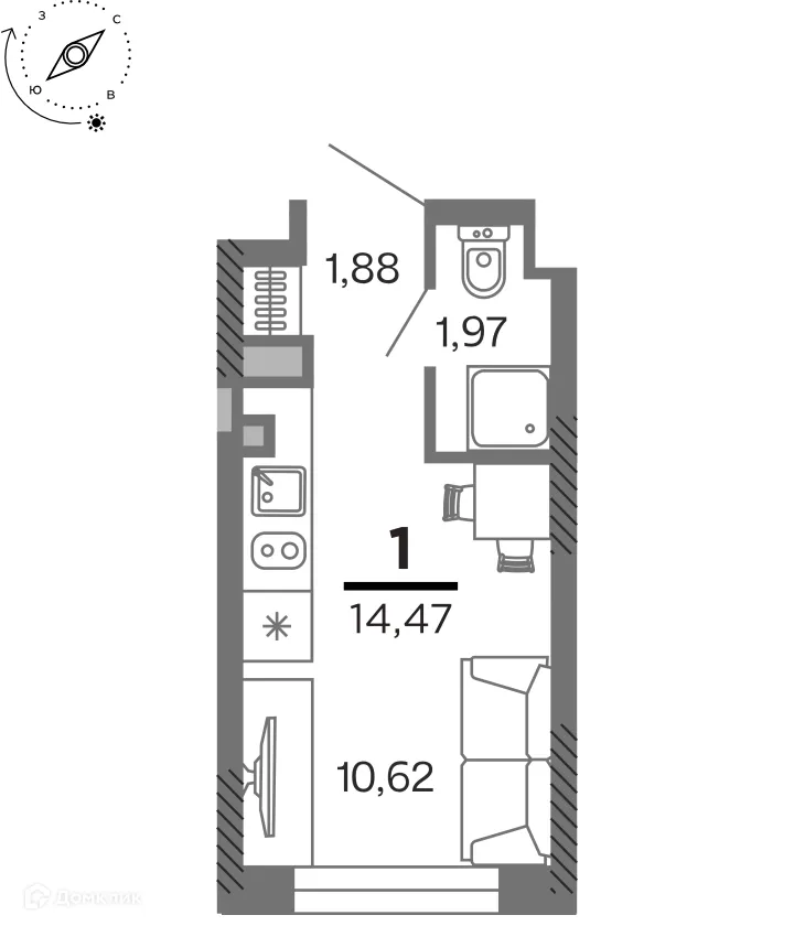 Фото квартиры в ЖК город Рязань, Улица Зубковой
