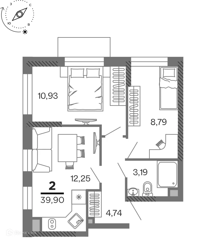 Фото квартиры в ЖК город Рязань, Улица Зубковой