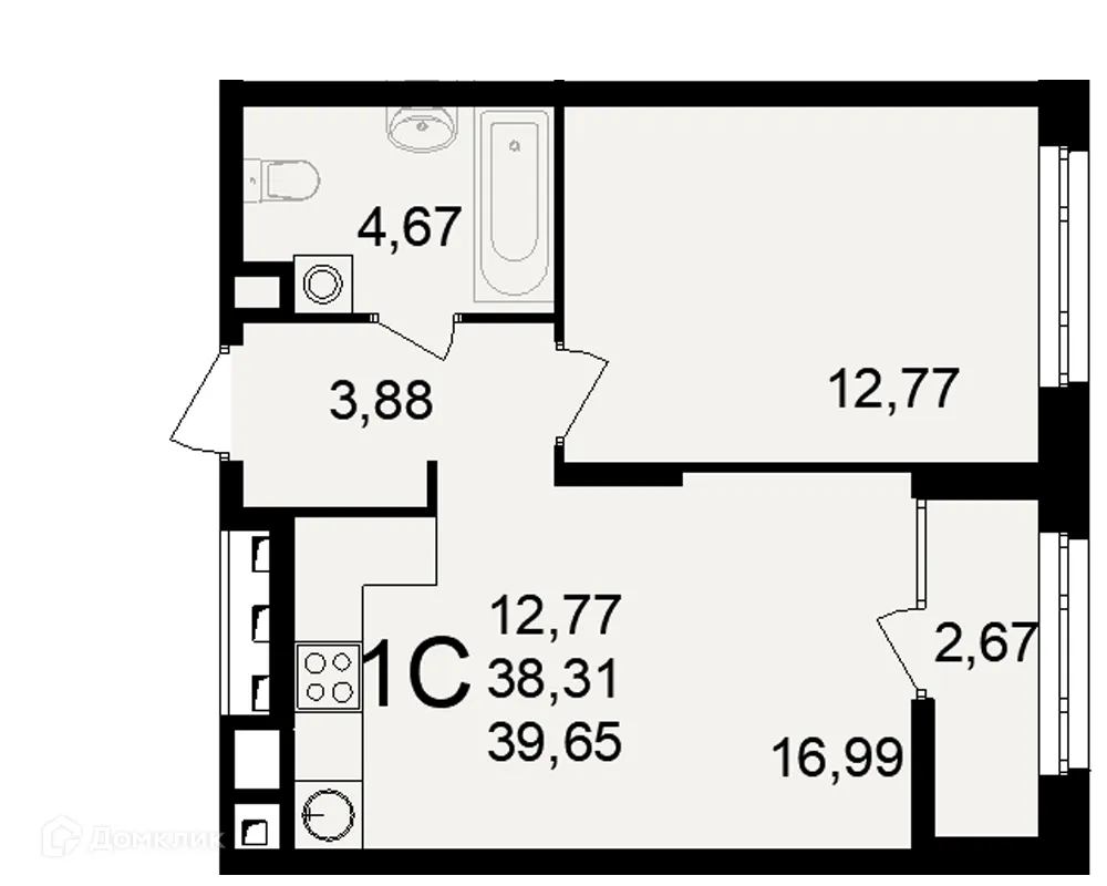 Фото квартиры в ЖК Аура