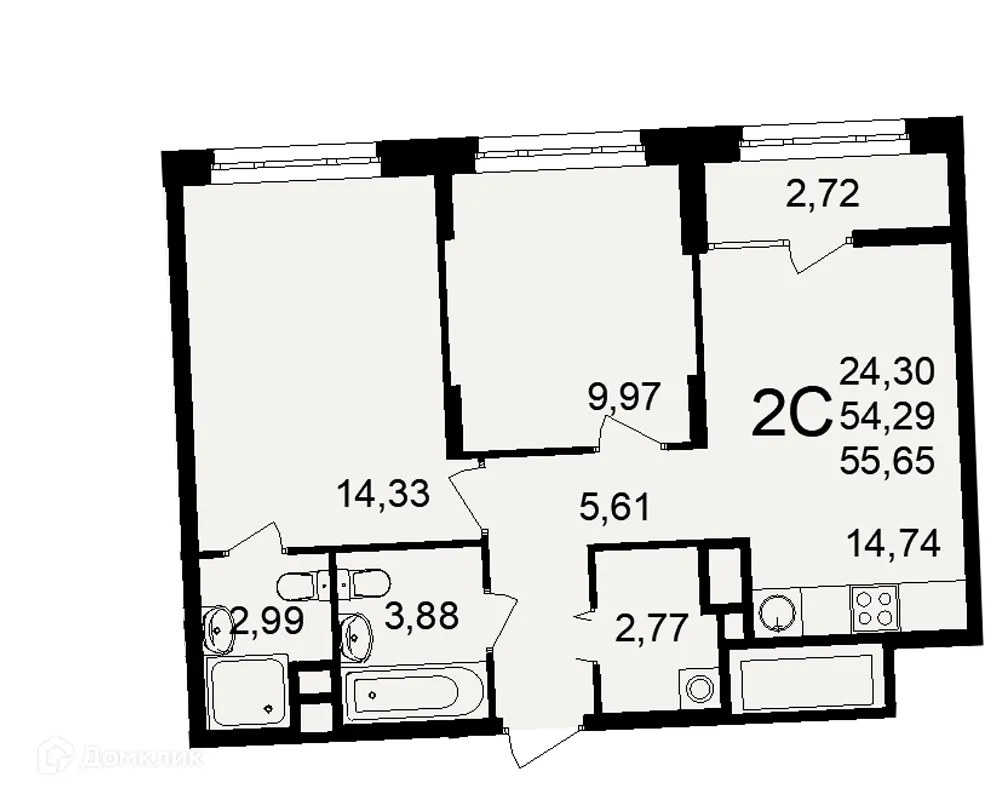 Фото квартиры в ЖК Аура