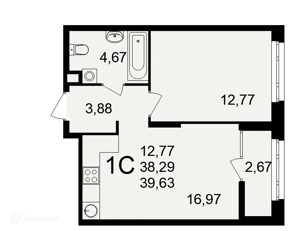 Фото квартиры в ЖК Аура