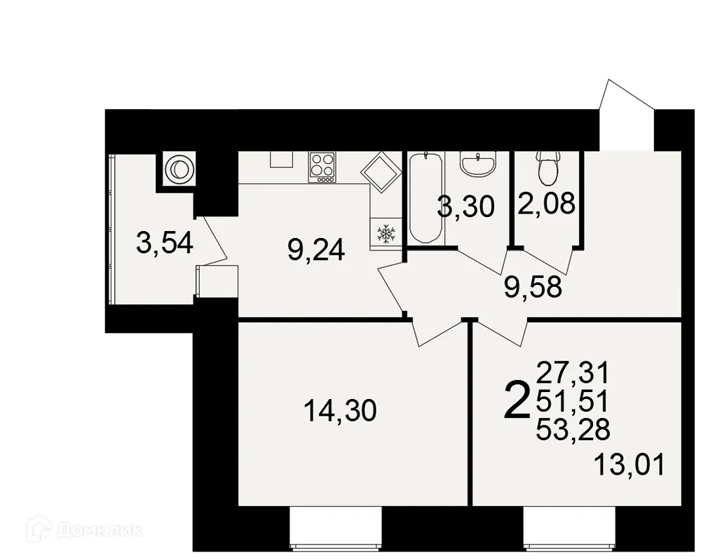 Фото квартиры в ЖК Видный