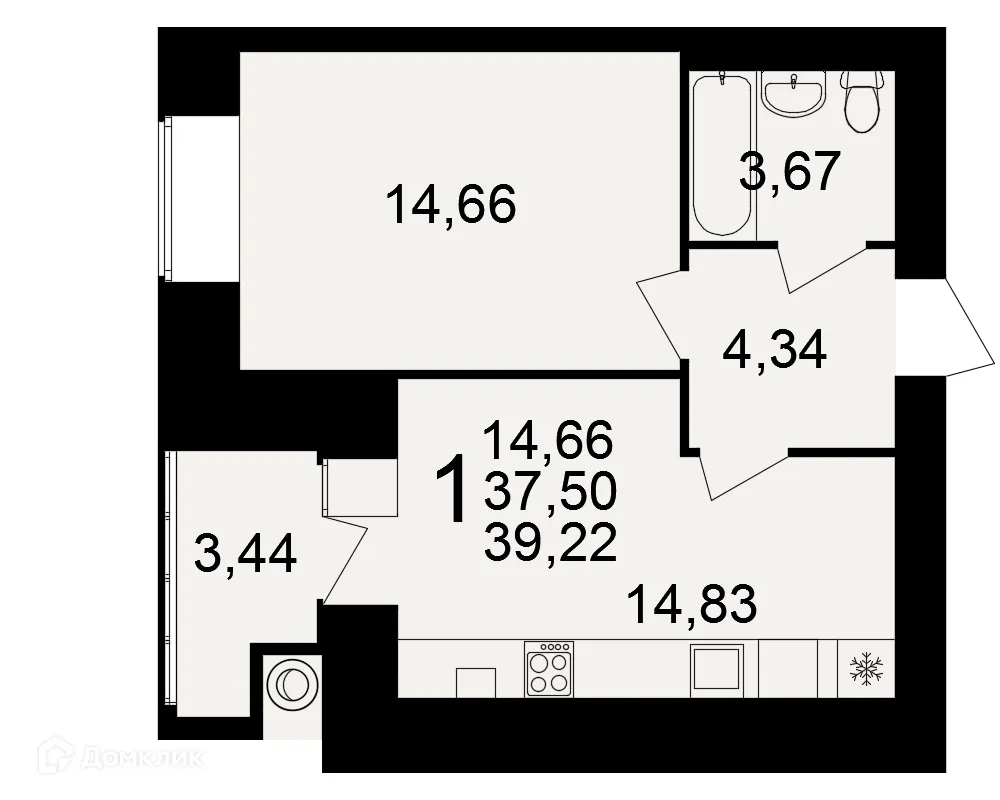 Фото квартиры в ЖК Видный